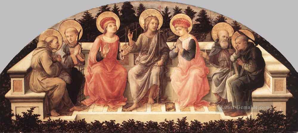 Seven Saints Renaissance Filippo Lippi Ölgemälde